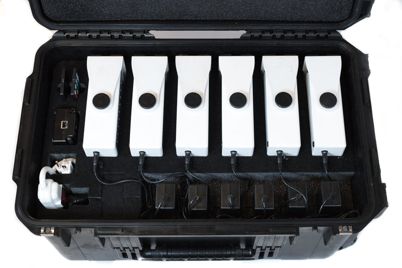 6 Pack of ShadowBox Wireless Smart Lights with Case